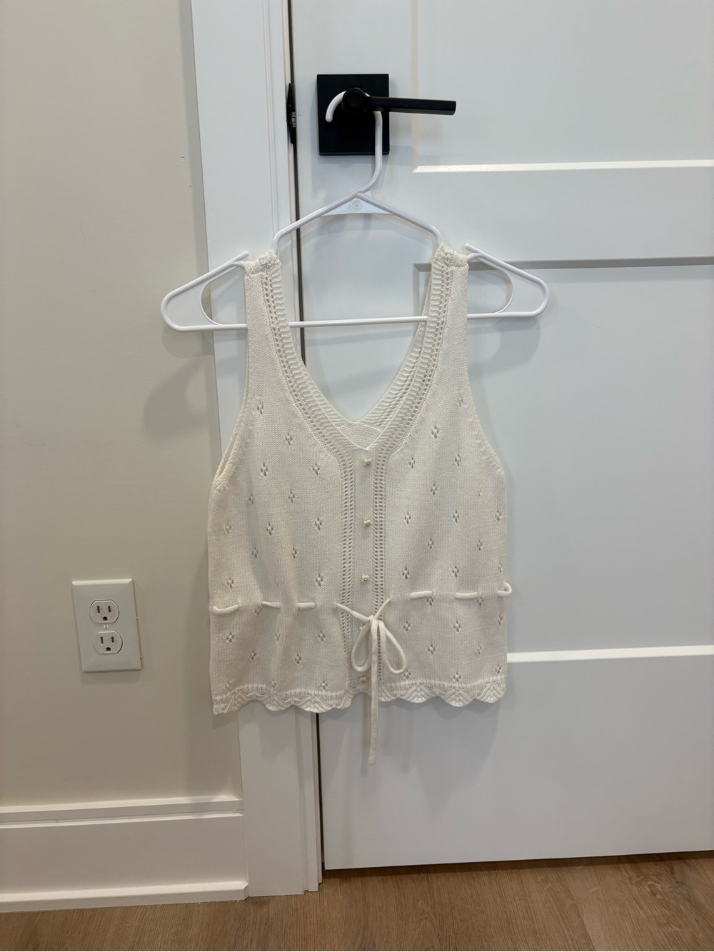 Altar'd State Knit V-Neck Tie-Front Tank
